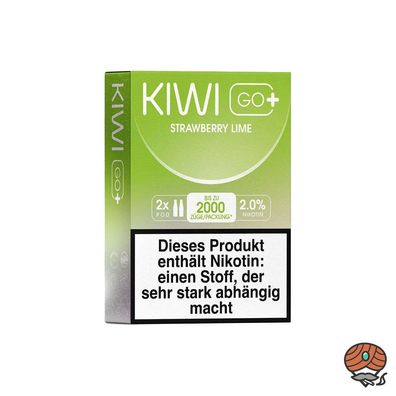 KIWI GO+ POD Strawberry Lime 20mg/ml Nikotin à 2 Pods