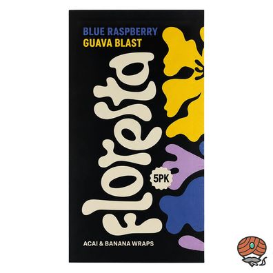 Floresta Wraps Blue Raspberry Guava Blast - 5 Stück