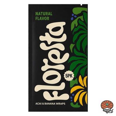 Floresta Wraps Natural Flavour - 5 Stück