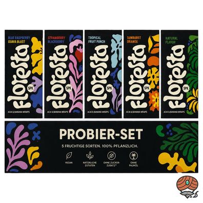 Floresta Wraps Probierset - 5 verschiedene Sorten