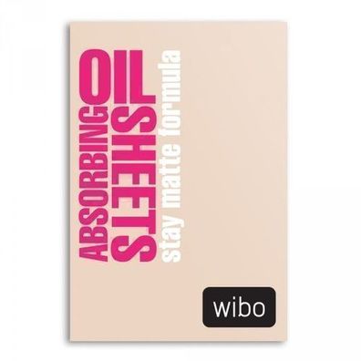 Wibo Absorbierende Ölblättchen, 40 Stück Packung