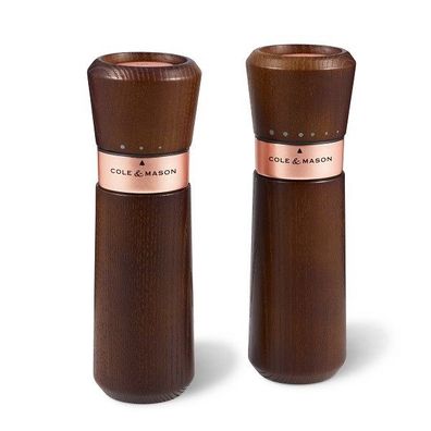 Cole & Mason Lyndhurst Chestnut Rose Gold - Geschenkset, Holz/Kupfer, 18,5 cm