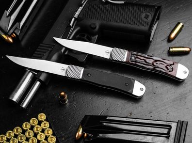 Böker Plus Hidden Release Trapper Appaloosa Bone