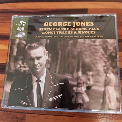GEORGE JONES seven classic albums EX/EX (4CD, Pop, Real Gone)