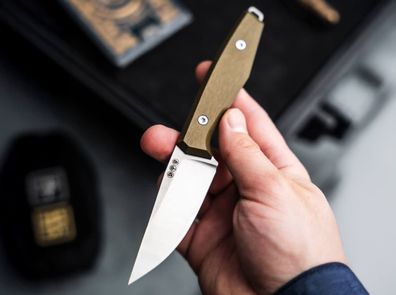 Böker Germany Daily Knives AK1 Droppoint MagnaCut Gold