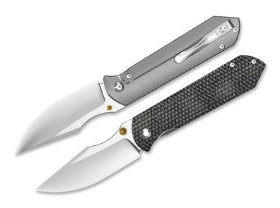 Kizer Harpoon Fold Elmax Ti & Black Norplex UltreX Micarta