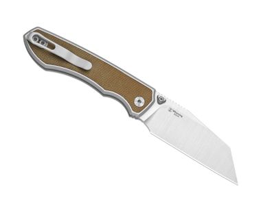 Kizer Wharning S45VN Brown Norplex Ultrex Micarta