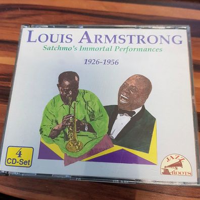 LOUIS Armstrong satchmo's immortal 1926-1956 fat EX/EX (4CD, Jazz, Jazz Roots)
