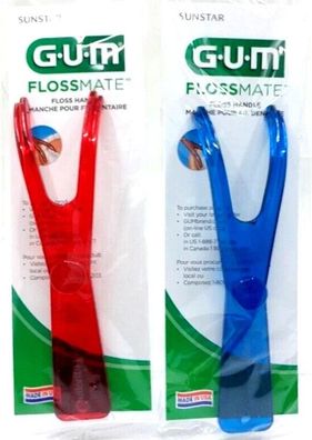2x GUM Zahnseidehalter Flossmate