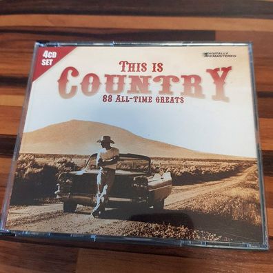 Various this is country 88 all time greats EX/VG+ (4CD, Country, Play 24-7)