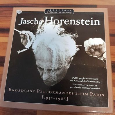 JASCHA Horenstein broadcast perfomances from paris NM/EX (9CD, Klassik)