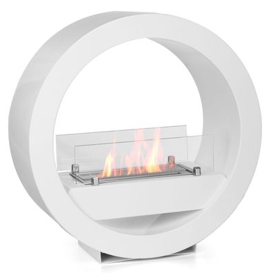 Moritz Ethanol Kamin Standkamin 64 x 63 x 25 cm weiß I 1,5 Liter Brenner I Bioethanol