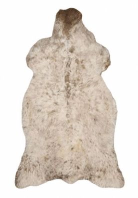 Schaffell Echt | Beige-Creme-Braun, ca. 118 cm | Weichflor | Öko gegerbt