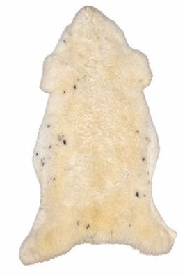Schaffell Echt | Weiß-Creme, ca. 136 cm | Kurzflor | Öko gegerbt