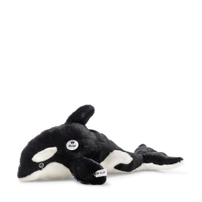 Steiff Orca Ozzie Killerwal 37cm mit Quietsche schwarz weiss 067525 Plüsch
