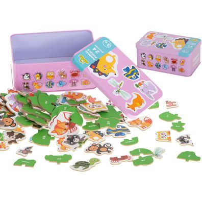 Puzzles in einer Dose Tiere 24 Puzzles