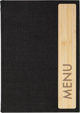 SIGEL SM221 Speisekarten-Mappe A5 "Menu" mit Gummi-Bindung, strapazierfähiger und was
