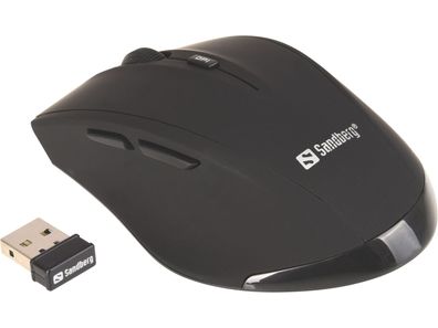 Sandberg Pro - Maus - 5 Tasten - drahtlos - 2,4 GHz - kabelloser Empfänger (USB) (630