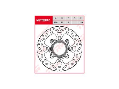 TRW Bremsscheibe "MST286RAC" starr, mit ABE