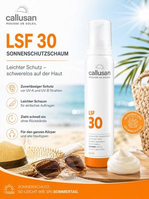 Callusan Mousse de Soleil LSF 30 Sonnenschutzschaum 125 ml