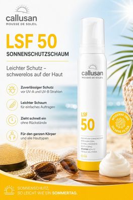 Callusan Mousse de Soleil LSF 50 Sonnenschutzschaum 125 ml