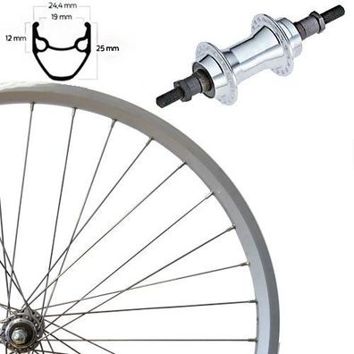 Hinterrad 28" FW silber, Euroline, Alunabe, Roland, 809298