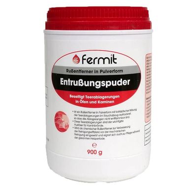 Entrußungspuder für Öfen und Kamine 900g Dose, Rußentferner Pulverform