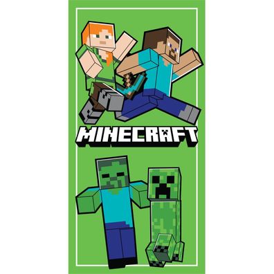 Minecraft Walking Strandtuch 70x140cm (Schnell trocken)