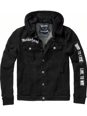 Brandit Men Jacke Motörhead Cradock Denimjacket Black-Black
