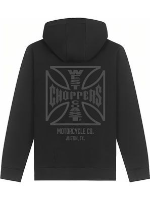 WCC West Coast Choppers Hoodie Zip Atx Cross Zip Hoody WCCHD230ZW