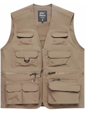 Vintage Industries Angler Weste Legend Fishing Vest Beige