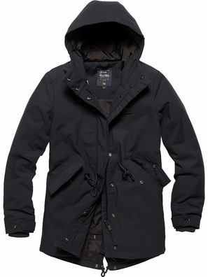 Vintage Industries Damen Kurzmantel Indy Ladies Parka Navy