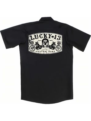 Lucky 13 Hemd Dual Chopper Workshirt Black