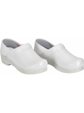 Sanita Damen Geschlossener Clog Original-Prof. Pu White