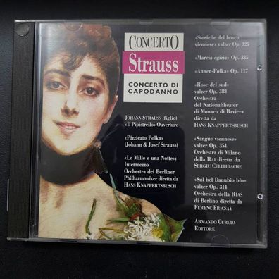 JOHANN Strauss concerto di capodanno NM/VG+ (CD Album, Klassik)