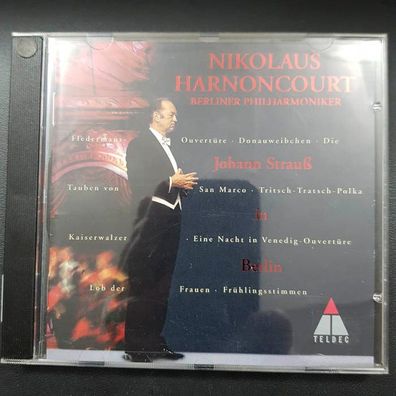 Nikolaus Harnoncourt johann strauss in berlin EX/EX (CD Album, Klassik, Teldec)