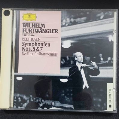 Wilhelm Furtwängler beehoven symphonien 5 & 7 PMDC Germany EX/EX (CD Album)