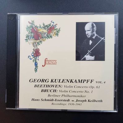 GEORG Kuhlenkampf beethoven op 61 / bruch op 1 NM/EX (CD Album, Klassik, Srings)