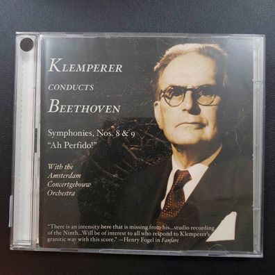 Klemperer conducts beethoven symphonies 8&9 EX/EX (CD Album, Klassik)