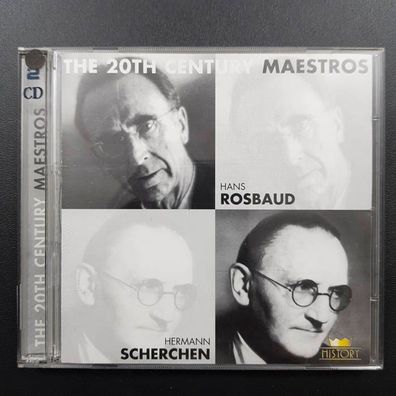 THE 20TH Century Maestros hans rosbaud / hermann scherchen EX/EX (2CD, Klassik)
