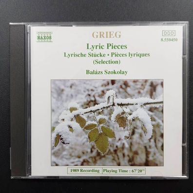 BALAZS Szokolay grieg - lyric pieces EX/EX (CD Album, Klassik, Naxos)