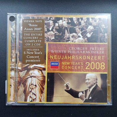 WIENER Philharmoniker neujahrskonzert 2008 NM/EX (2CD, Klassik, DG)