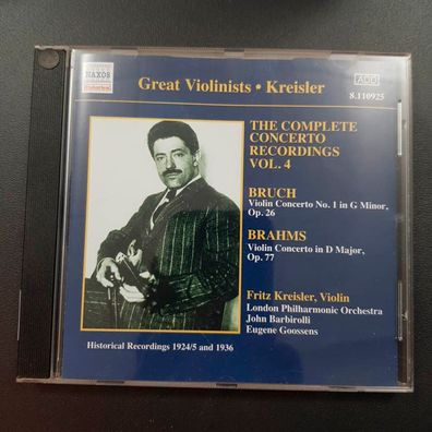 FRITZ Kreisler the complete concerto recordings vol. 4 NM/EX (CD Album, Klassik)