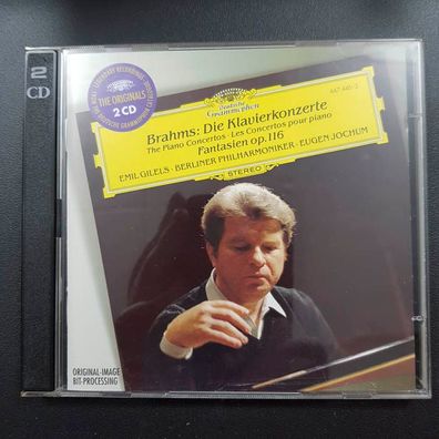 EMIL GILELS brahms . die klavierkonzerte PMDC Germany NM/EX (2CD, Klassik, DG)