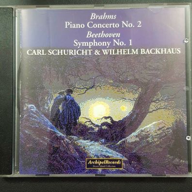 CARL Schuricht brahms piano concert 2 beethoven symphony 1 EX/EX (CD Album)