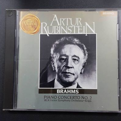 ARTUR Rubinstein brahms - piano concerto no. 2 EX/EX (CD Album, Klassik)