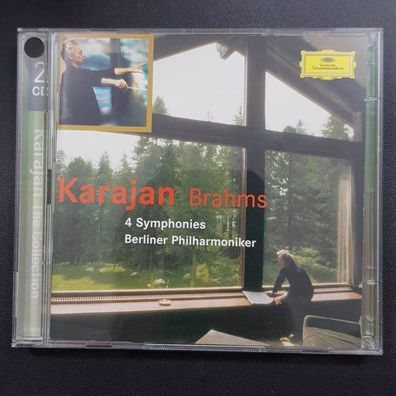 Herbert VON Karajan brahms - 4 symphonies NM/EX (2CD, Klassik, DG)