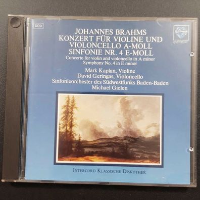 Michael Giessen brahms konzert für violine und violoncello EX/EX (CD Album)