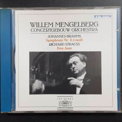 WILLEM Mengelberg brahms symph. 4 / strauss don juan EX/EX (CD Album, Klassik)