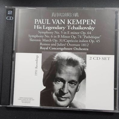 PAUL VAN KEMPEN his legendary tchaikovsky VG+/EX (2CD, Klassik, Andromeda)